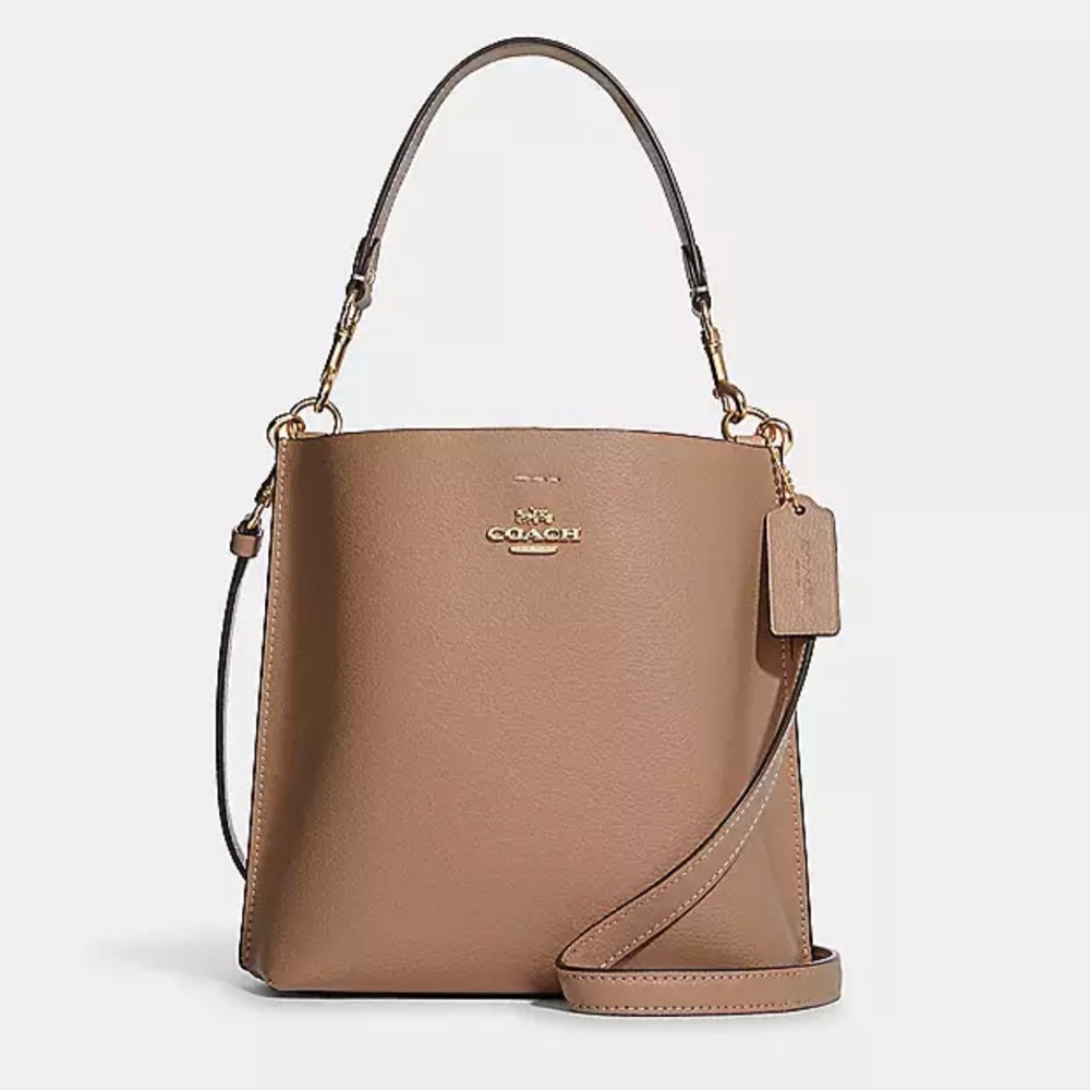 NWOT Coach Mollie Bucket Bag 22 in Taupe